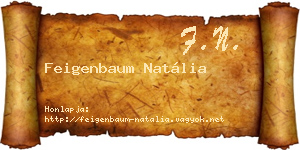 Feigenbaum Natália névjegykártya