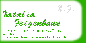 natalia feigenbaum business card